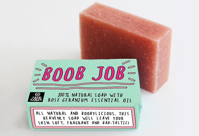 Go La La Boob Job Soap Bar 95g - Something Different Gift Shop