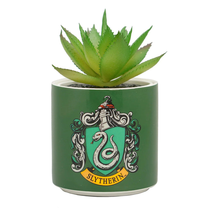 Harry Potter Faux Plant Pot - Slytherin - Something Different Gift Shop