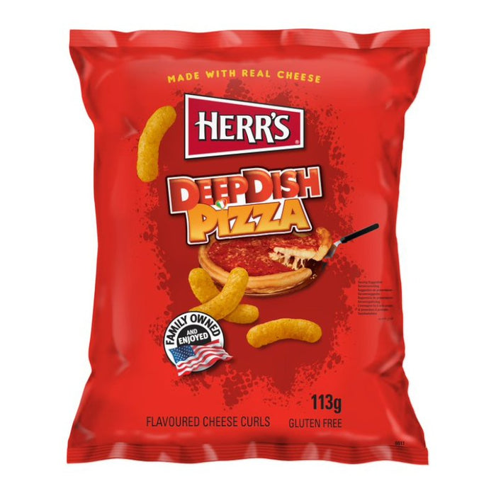 Herr's Deep Dish Pizza Cheese Curls - 113g - Something Different Gift Shop
