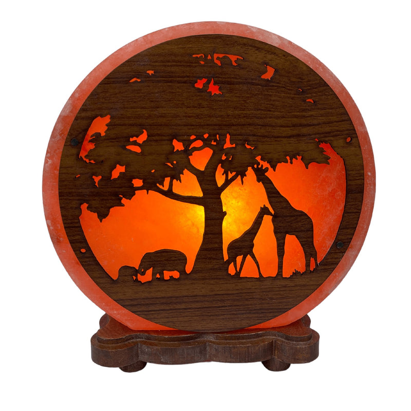 Himalayan Salt Lamp Crafted - Safari - Something Different Gift Shop