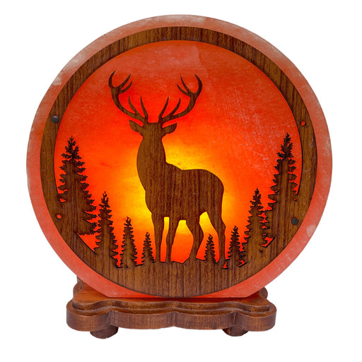 Himalayan Salt Lamp Crafted - Stag - Something Different Gift Shop