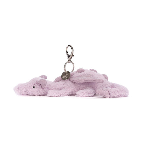 Jellycat Lavender Dragon Bag Charm - Something Different Gift Shop