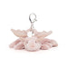 Jellycat Rose Dragon Bag Charm - Something Different Gift Shop