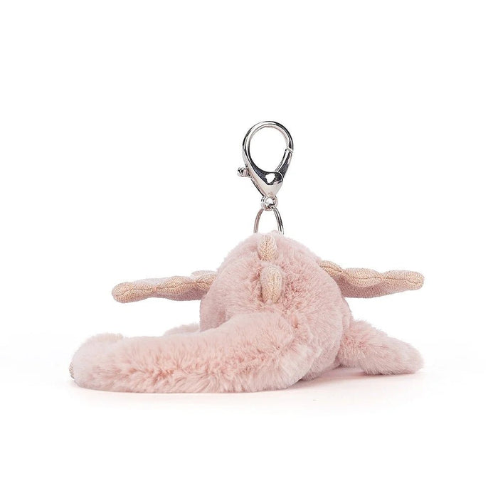 Jellycat Rose Dragon Bag Charm - Something Different Gift Shop