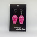 Julie Ree Earrings - Halloween Coffin Pink - Something Different Gift Shop