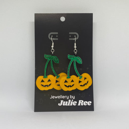 Julie Ree Earrings - Pumpkin Cherries - Something Different Gift Shop