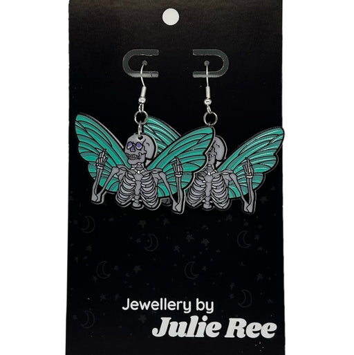 Julie Ree Earrings - Skeleton Fairy - Something Different Gift Shop