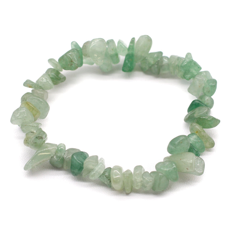 Julie Ree Gemstone Chip Bracelet - Aventurine - Something Different Gift Shop