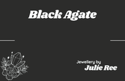 Julie Ree Gemstone Chip Bracelet - Black Agate - Something Different Gift Shop