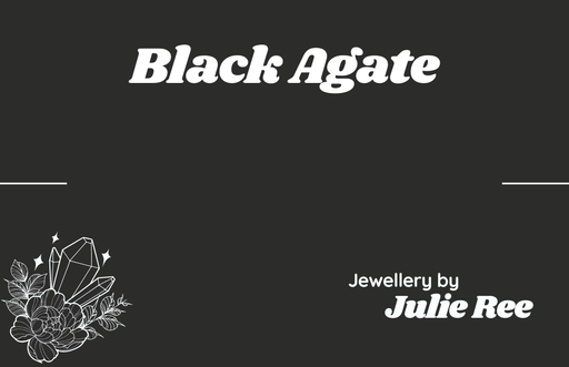 Julie Ree Gemstone Chip Bracelet - Black Agate - Something Different Gift Shop