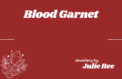 Julie Ree Gemstone Chip Bracelet - Blood Garnet - Something Different Gift Shop