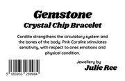 Julie Ree Gemstone Chip Bracelet - Coralite - Something Different Gift Shop