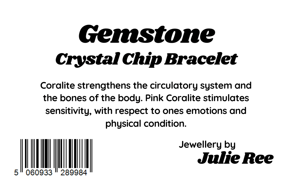 Julie Ree Gemstone Chip Bracelet - Coralite - Something Different Gift Shop