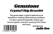 Julie Ree Gemstone Chip Bracelet - Green Jasper - Something Different Gift Shop