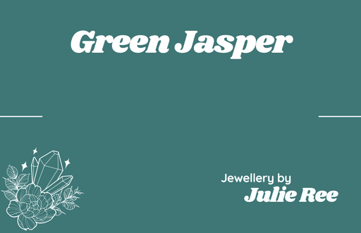 Julie Ree Gemstone Chip Bracelet - Green Jasper - Something Different Gift Shop