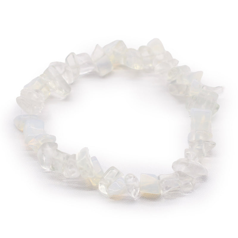 Julie Ree Gemstone Chip Bracelet - Opalite - Something Different Gift Shop