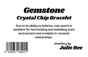 Julie Ree Gemstone Chip Bracelet - Rose Quartz - Something Different Gift Shop