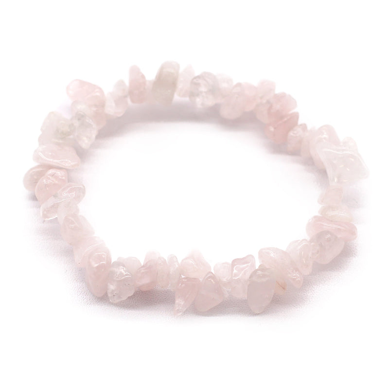 Julie Ree Gemstone Chip Bracelet - Rose Quartz - Something Different Gift Shop