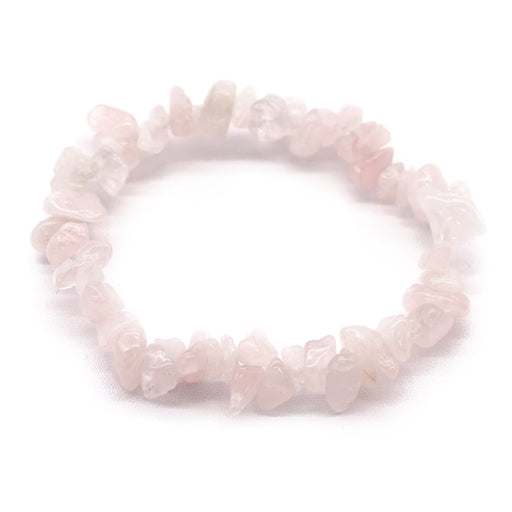 Julie Ree Gemstone Chip Bracelet - Rose Quartz - Something Different Gift Shop