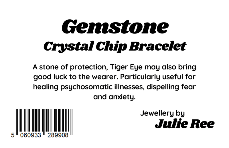 Julie Ree Gemstone Chip Bracelet - Tiger's Eye - Something Different Gift Shop
