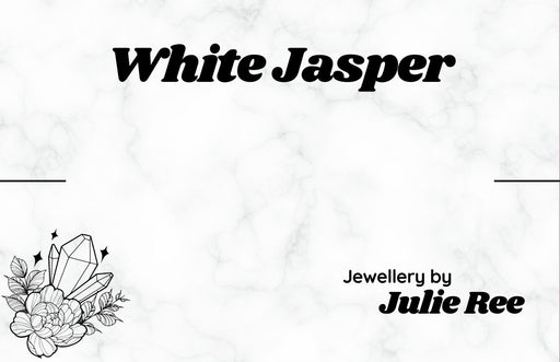 Julie Ree Gemstone Chip Bracelet - White Jasper - Something Different Gift Shop