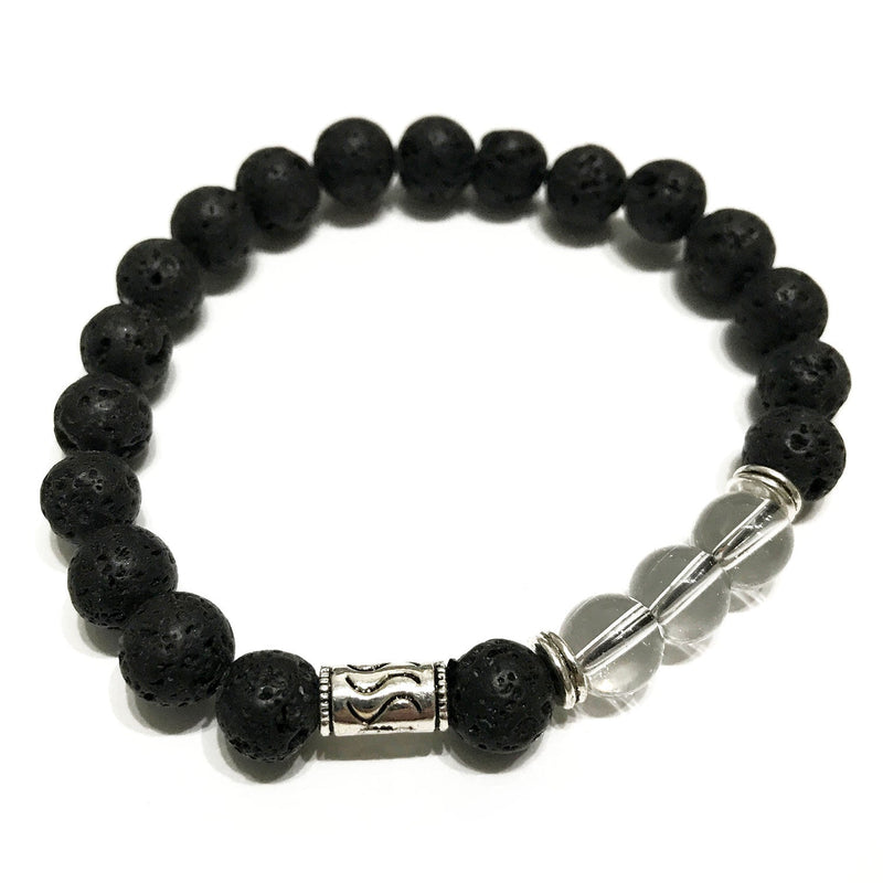 Lava Stone Bracelet - Tribal Rock Quartz - Something Different Gift Shop