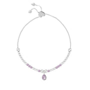 Life Charms Birthstone Bracelet - Feburary - Something Different Gift Shop