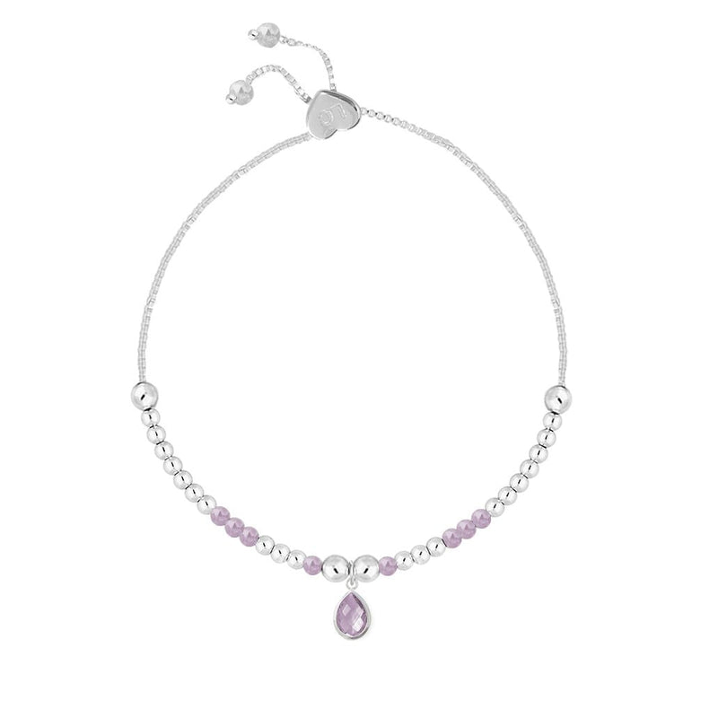 Life Charms Birthstone Bracelet - Feburary - Something Different Gift Shop