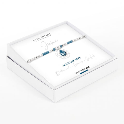 Life Charms Birthstone Bracelet - June - Something Different Gift Shop