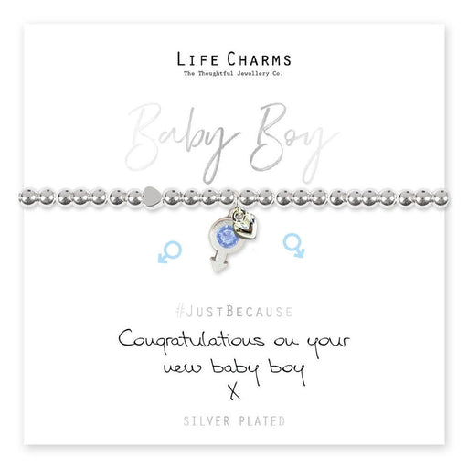Life Charms Just Because Bracelet - Baby Boy - Something Different Gift Shop