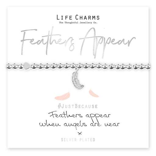 Life Charms Just Because Bracelet - Feathers Appear - Something Different Gift Shop