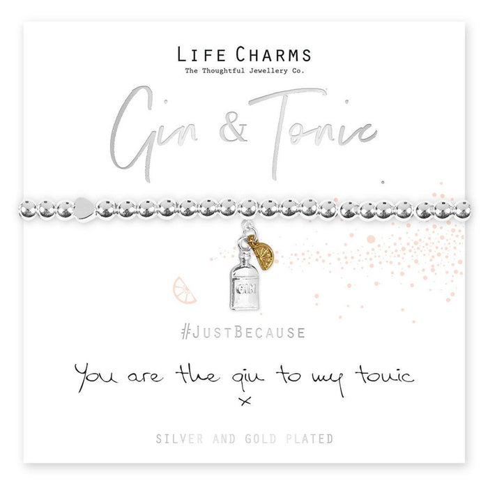 Life Charms Just Because Bracelet - Gin To My Tonic - Something Different Gift Shop