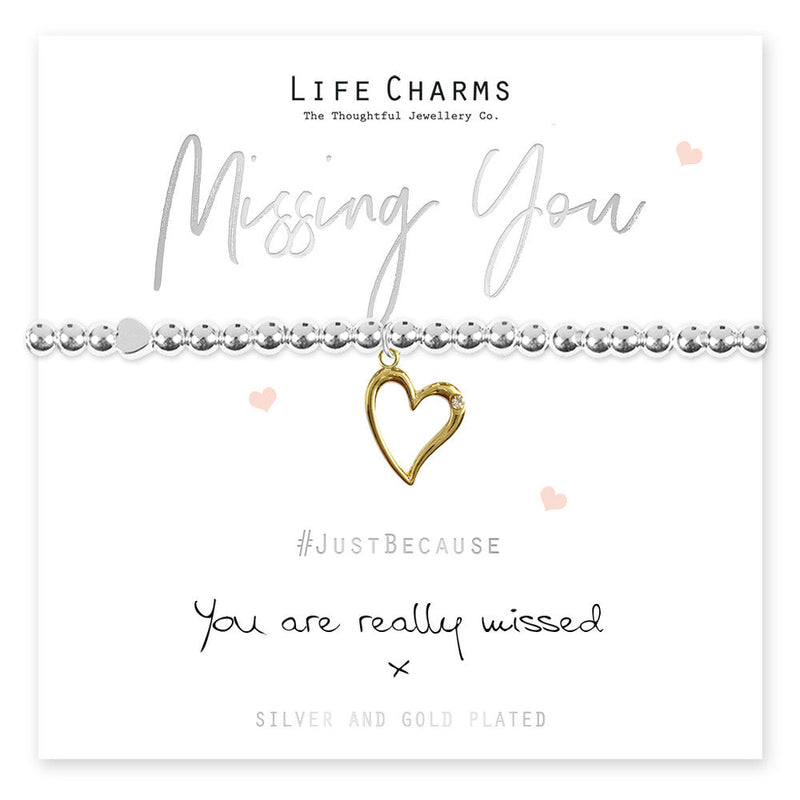 Life Charms Just Because Bracelet - Im Missing You - Something Different Gift Shop
