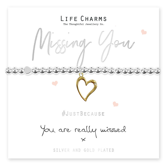 Life Charms Just Because Bracelet - Im Missing You - Something Different Gift Shop