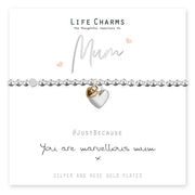 Life Charms Just Because Bracelet - Marvellous Mum - Something Different Gift Shop