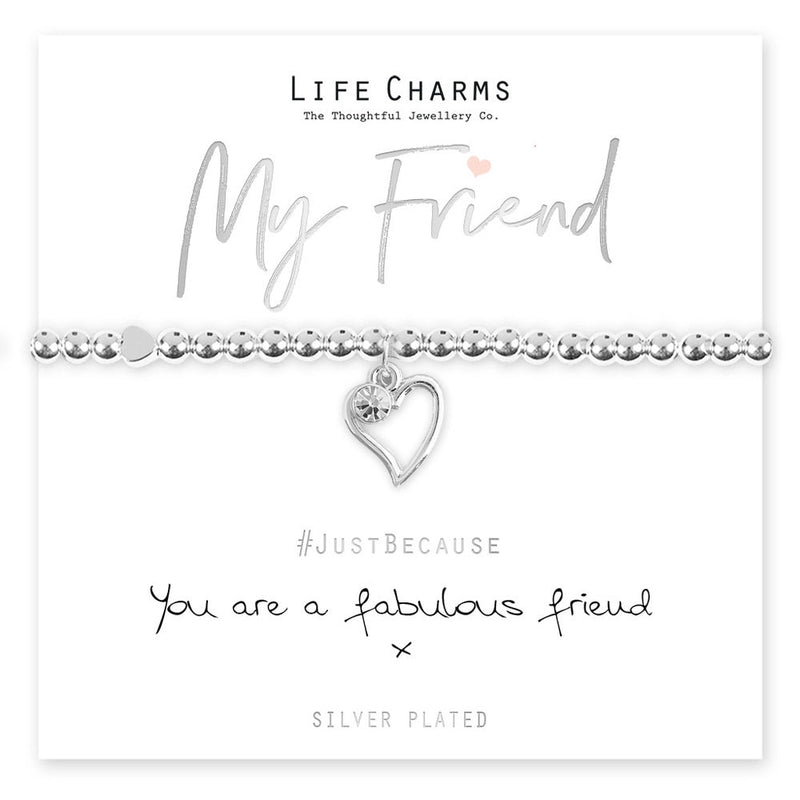 Life Charms Just Because Bracelet - My Friend - Something Different Gift Shop