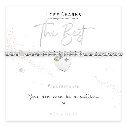 Life Charms Just Because Bracelet - One In A Million - Something Different Gift Shop