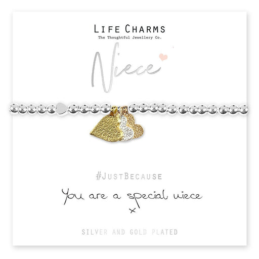 Life Charms Just Because Bracelet - Special Niece - Something Different Gift Shop