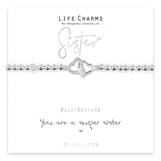 Life Charms Just Because Bracelet - Super Sister - Something Different Gift Shop