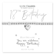 Life Charms Just Because Bracelet - You Are 18 - Something Different Gift Shop