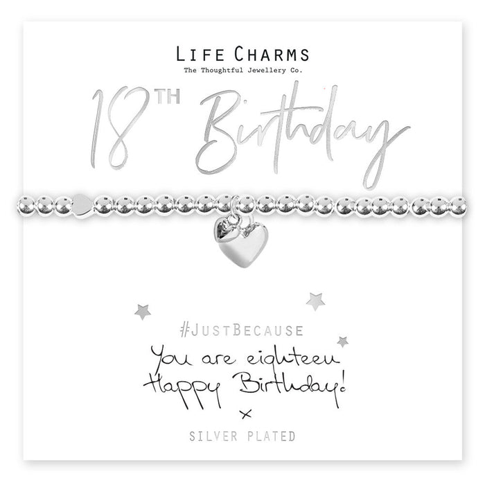 Life Charms Just Because Bracelet - You Are 18 - Something Different Gift Shop