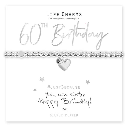 Life Charms Just Because Bracelet - You Are 60 - Something Different Gift Shop