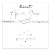 Life Charms Just Because Bracelet - You Are Loved - Something Different Gift Shop