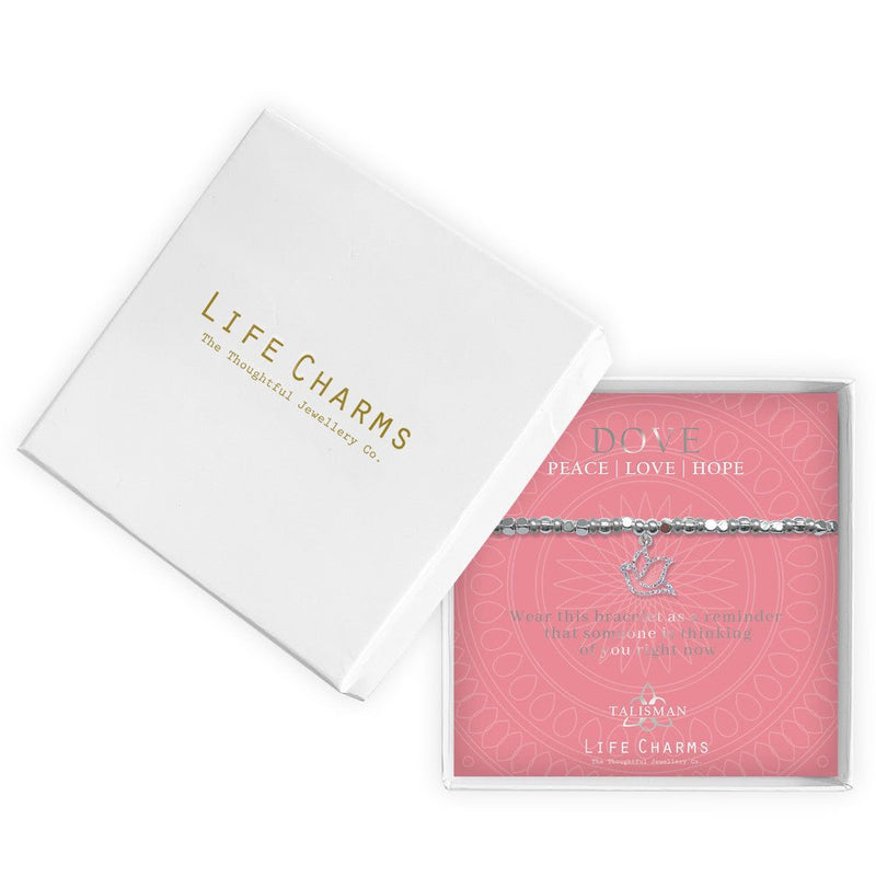 Life Charms Talisman Bracelet - Dove - Something Different Gift Shop