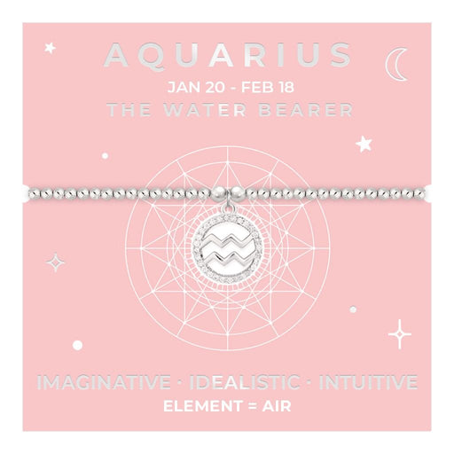 Life Charms Zodiac Bracelet - Aquarius - Something Different Gift Shop