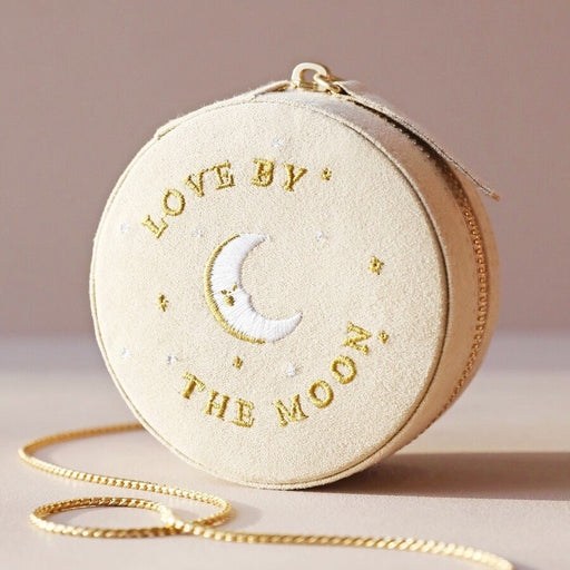 Lisa Angel Jewellery Case Sun & Moon - Beige - Something Different Gift Shop