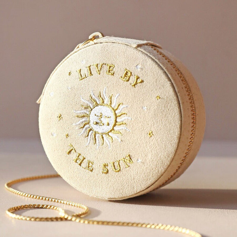 Lisa Angel Jewellery Case Sun & Moon - Beige - Something Different Gift Shop