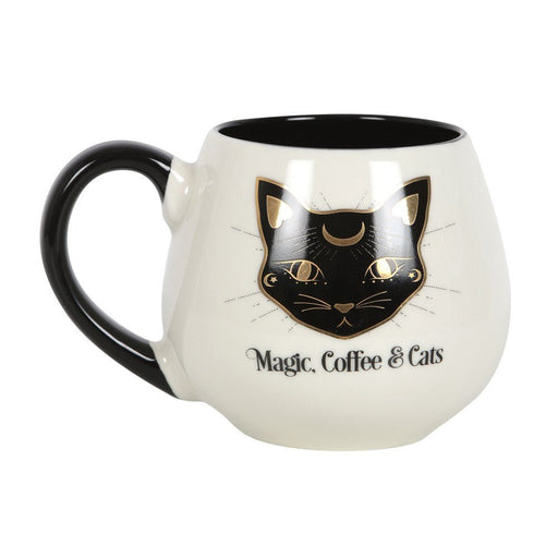 Magic, Coffee & Cats Rounded Mug - Something Different Gift Shop