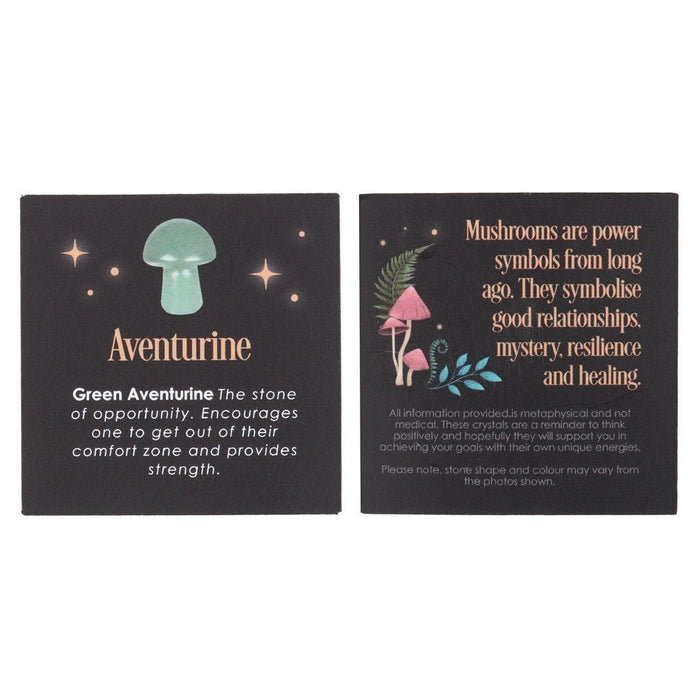 Magical Aventurine Crystal Mushroom - Something Different Gift Shop