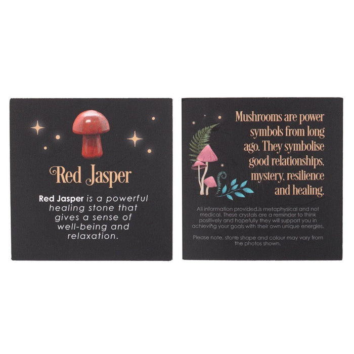 Magical Red Jasper Crystal Mushroom - Something Different Gift Shop